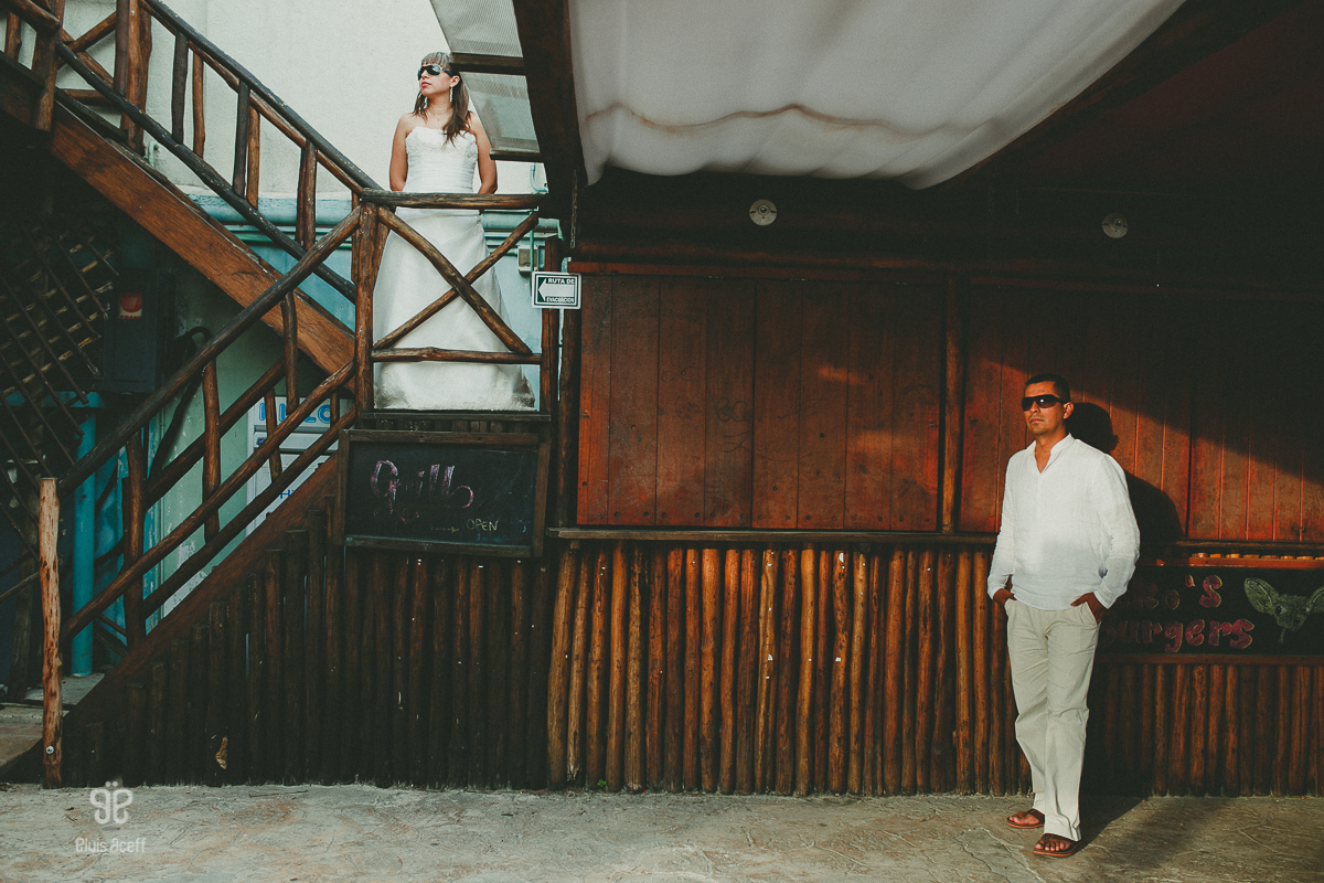Puerto Morelos | Trash the dress | Jackie + Gerson |Elvis Aceff Cancun Photographer