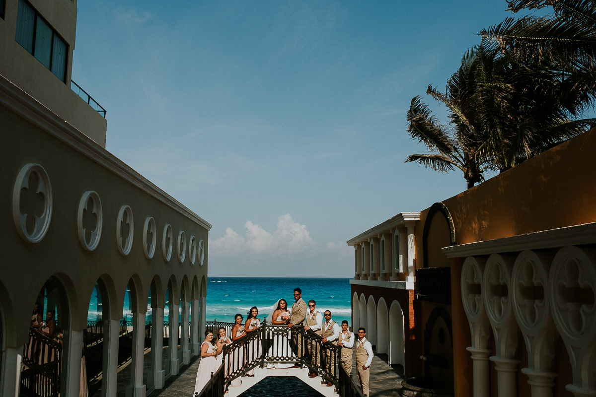 Crown Paradise Club Cancun Wedding Photographer | Corina + José