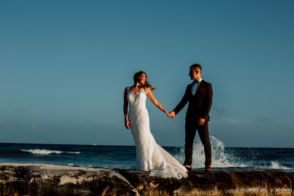Playa del Carmen After Wedding Photo Session | Cerissa +  Giuseppe