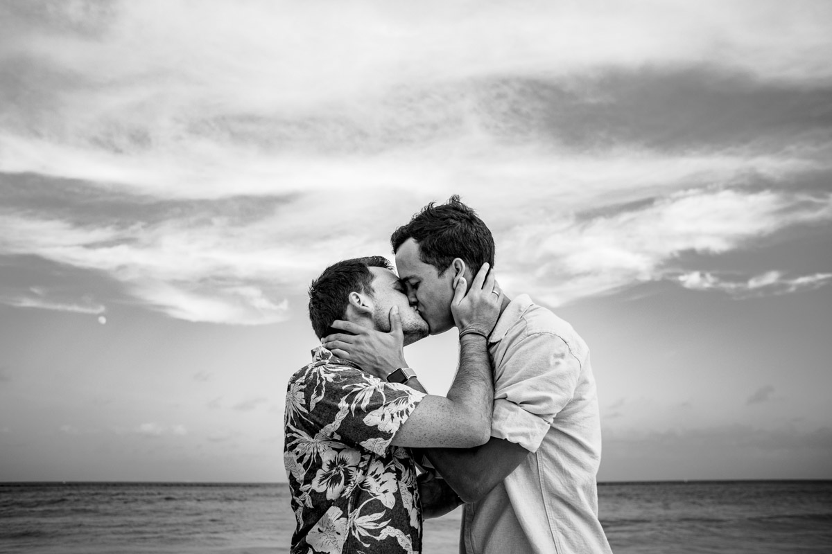 Same Sex Wedding Proposal at Playa del Carmen 