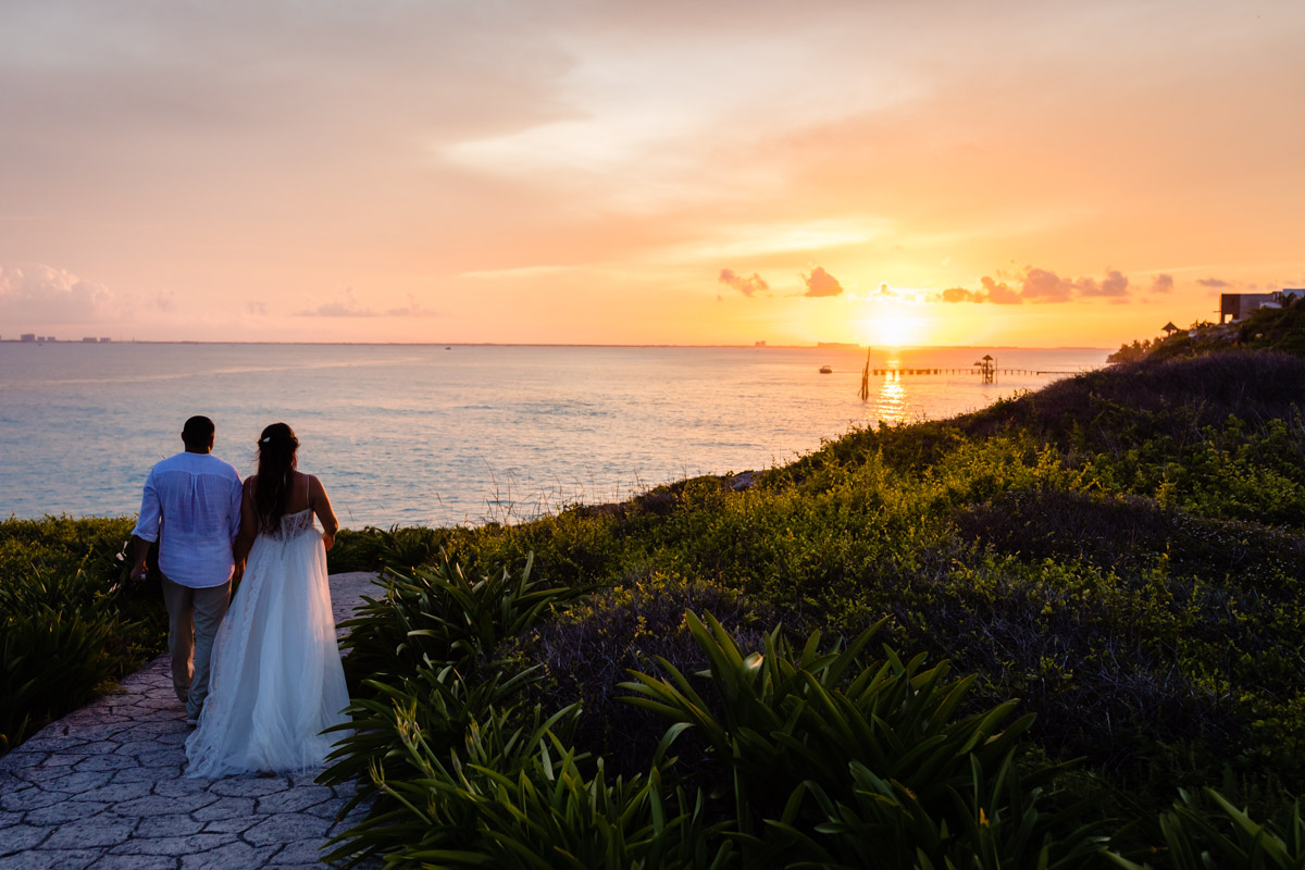Isla Mujeres Wedding at the Sunset