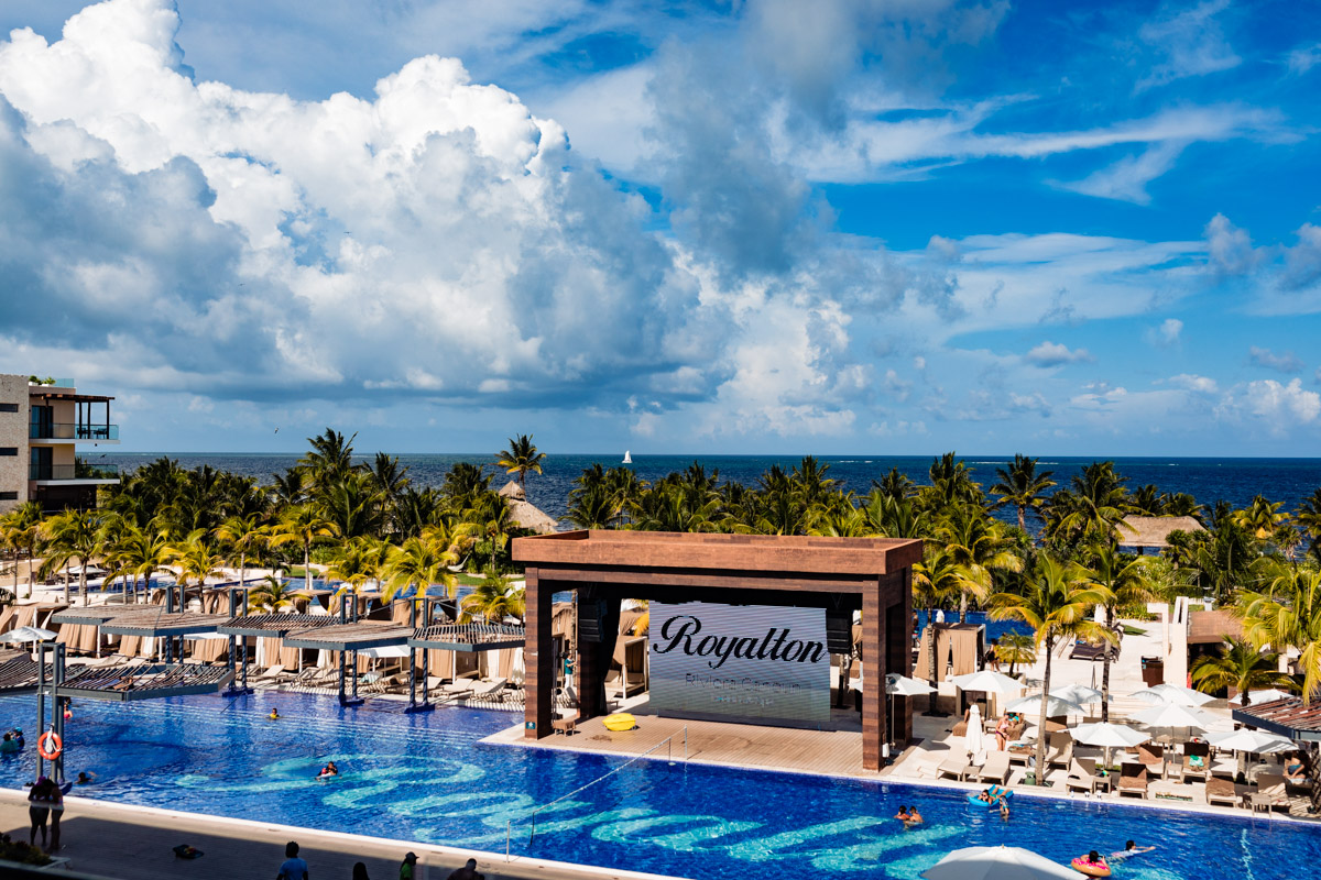 The big pool at Royalton Riviera Cancun 