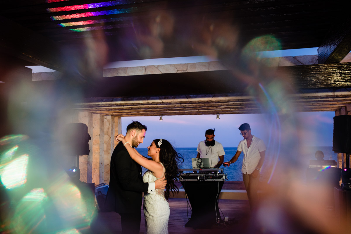 the first dance in Wedding at Royalton Riviera Cancun