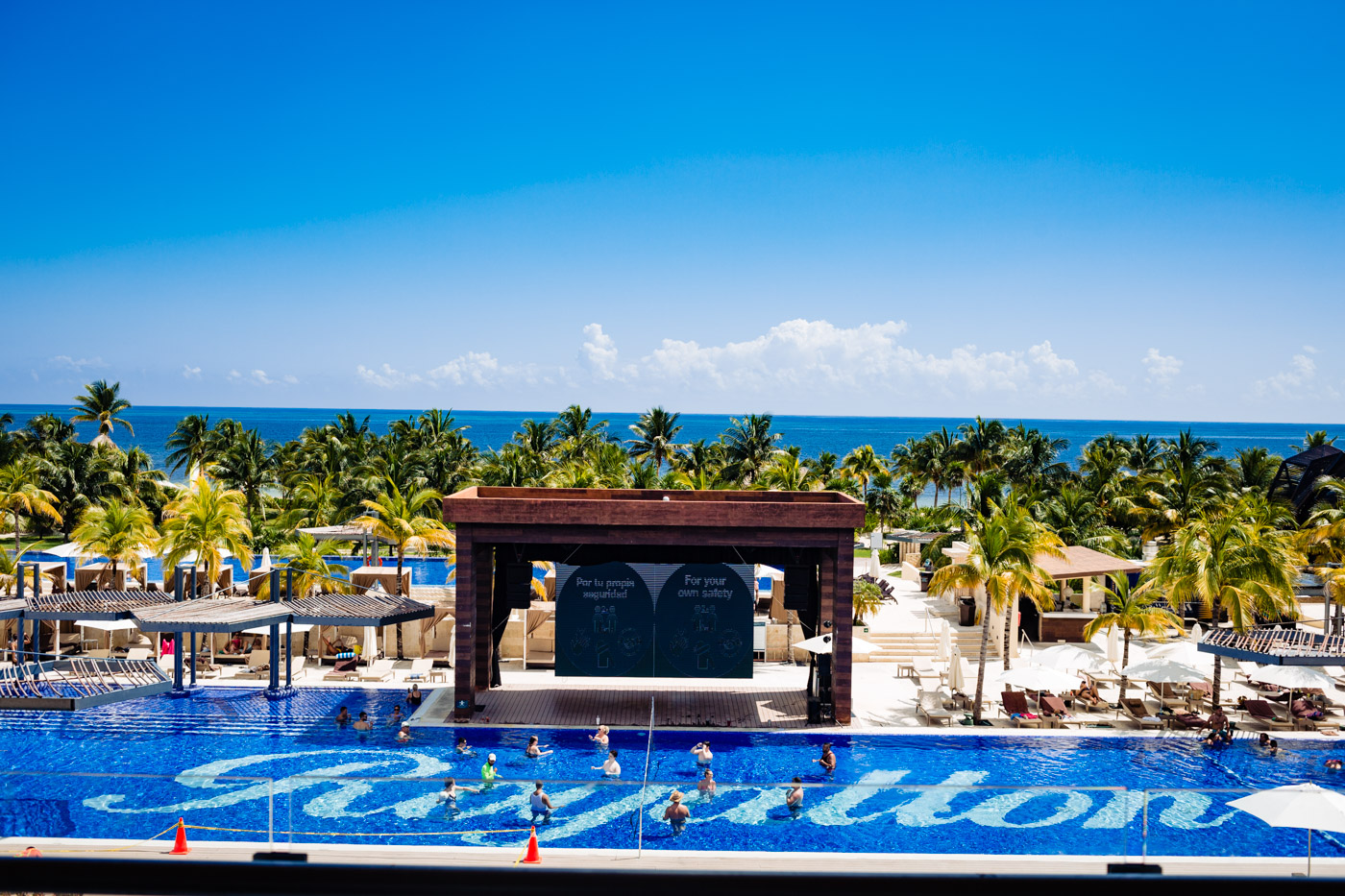 The huge pool at Royalton Riviera Cancun