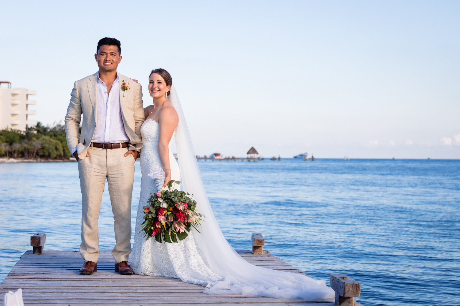 Wedding Portraits in Isla Mujeres 