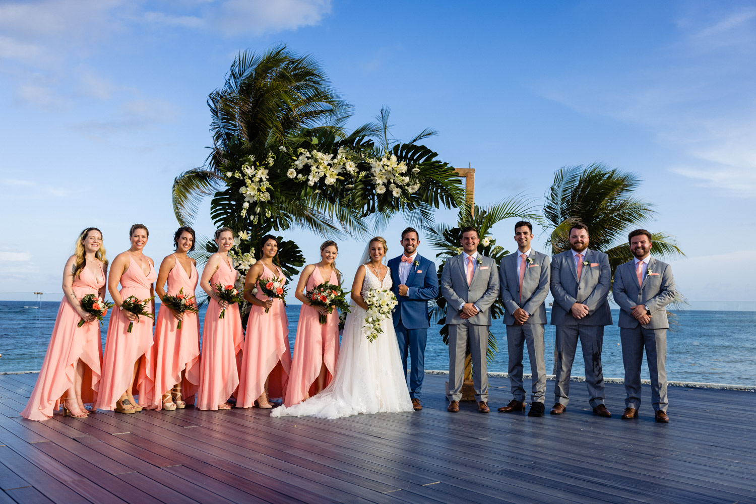 Formal Wedding Pictures at Dreams Tulum