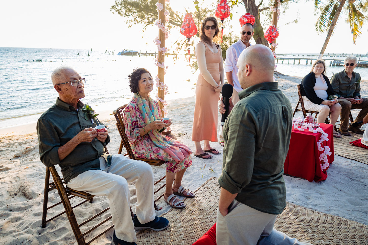 Vietnamese tea ceremony in Isla Mujeres