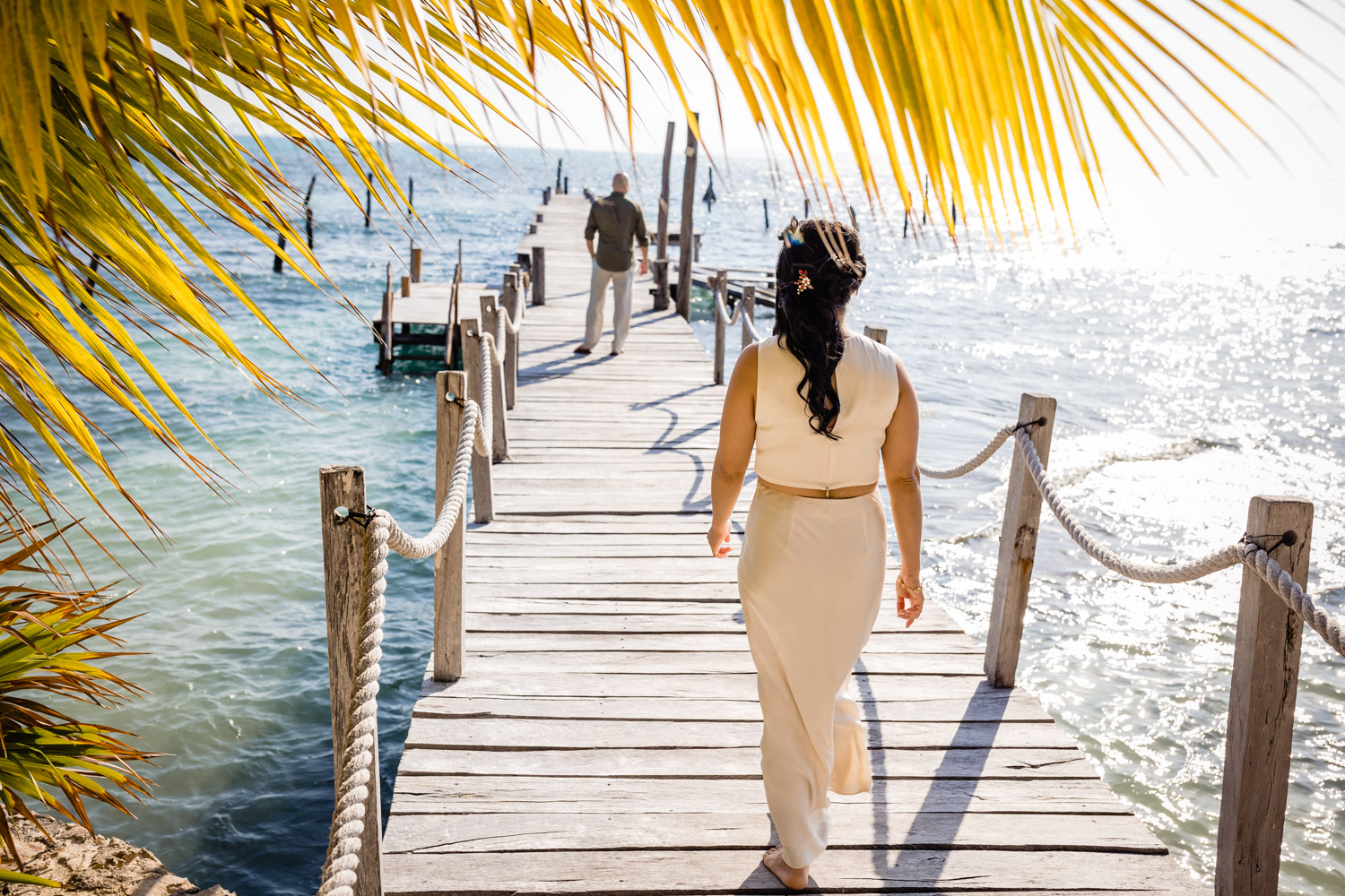 First Look Wedding in Isla Mujeres