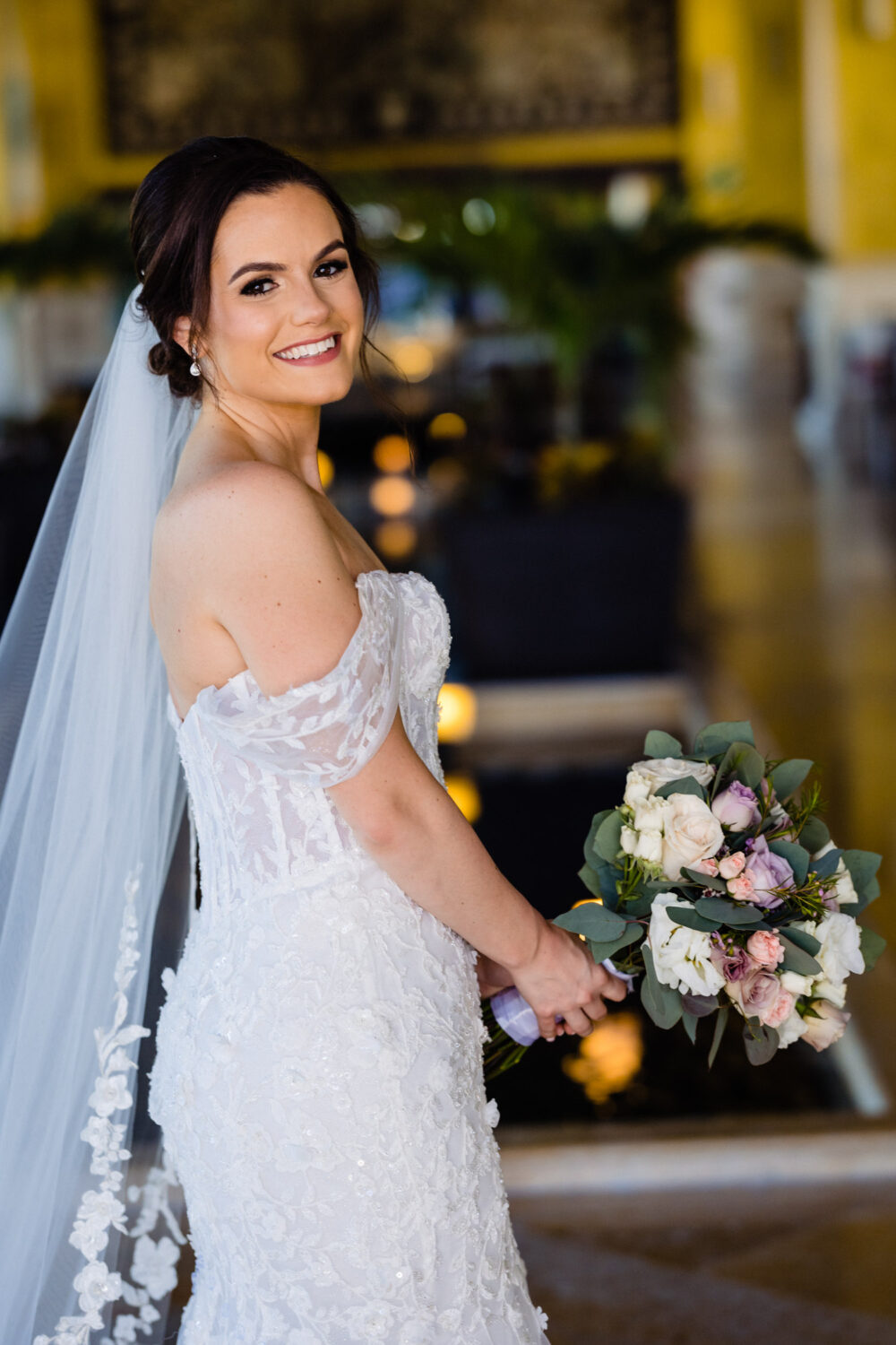 Beautiful Bride in Dreams Riviera Cancun 