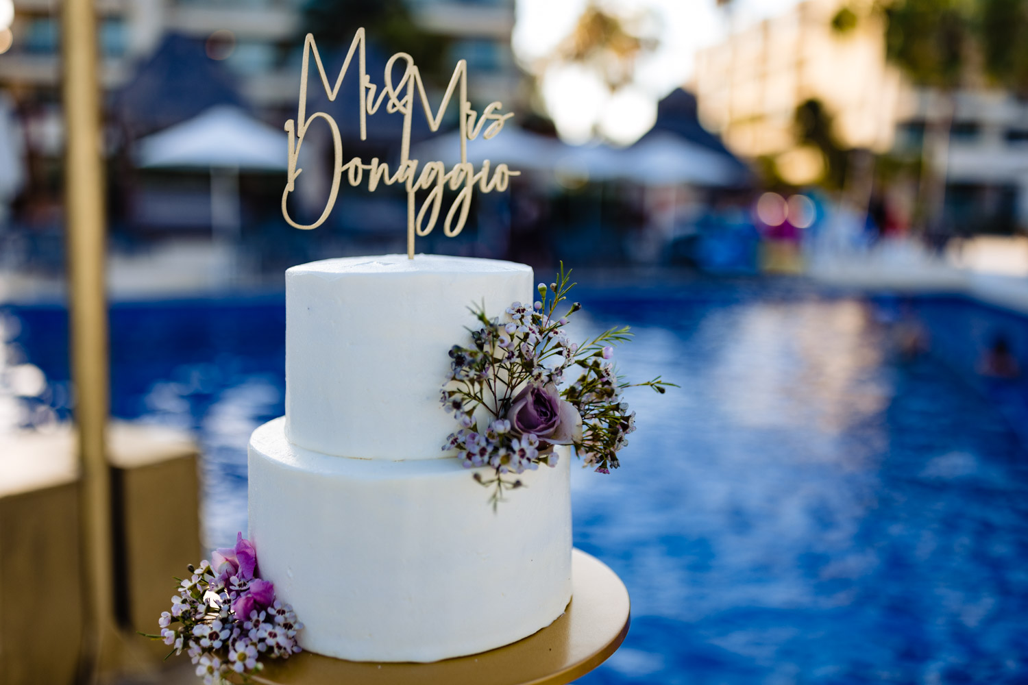 Wedding Cake at Dreams Riviera Cancun