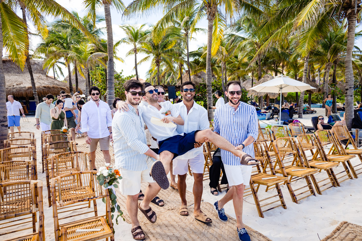 Sandos Playacar Beach Wedding