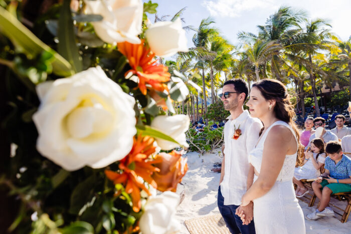 Sandos Playacar Beach Wedding | Belen + JuanMa