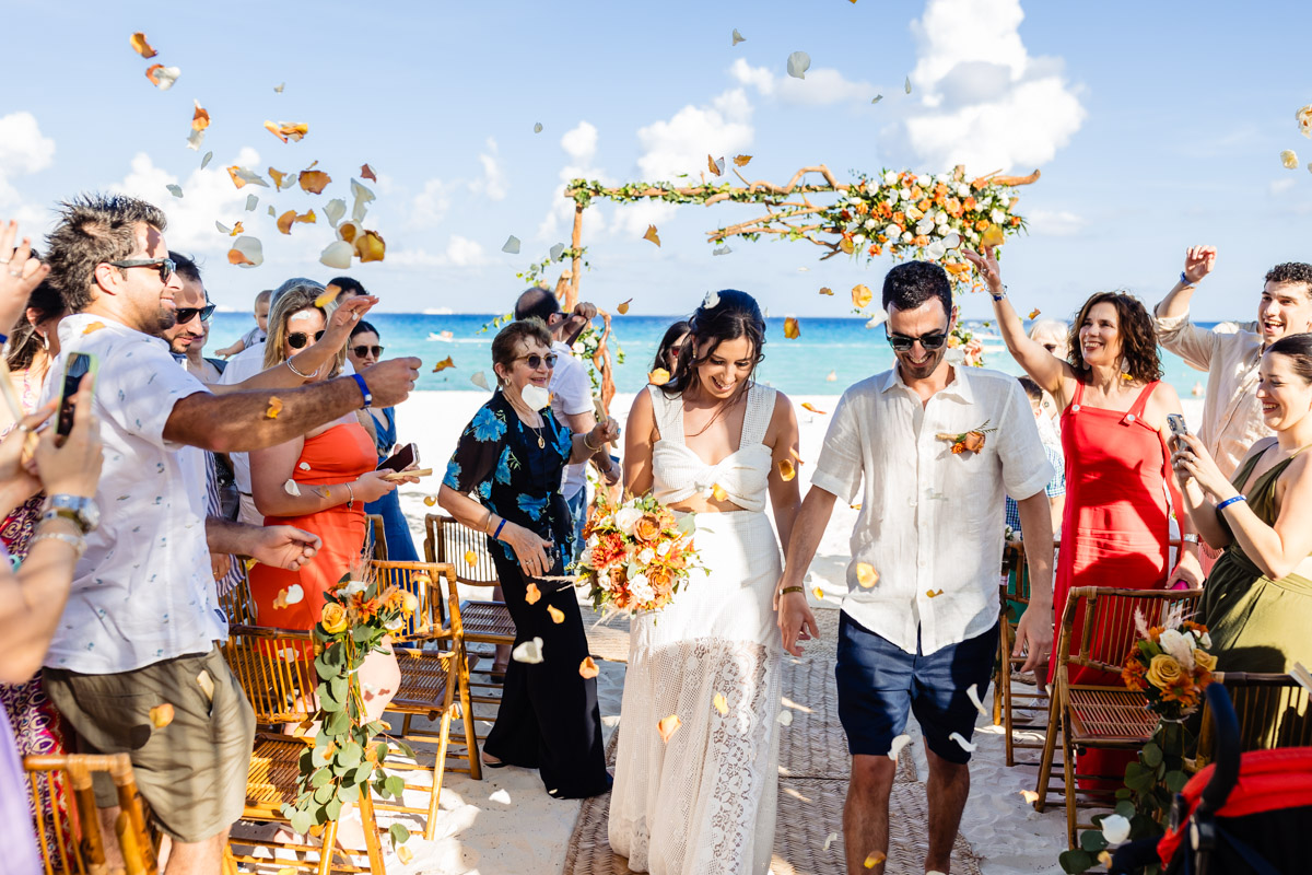 Sandos Playacar Beach Wedding