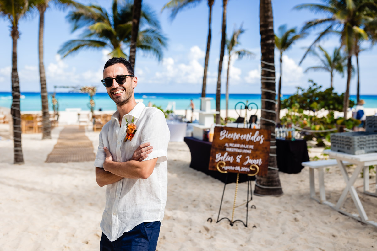 Sandos Playacar Beach Wedding