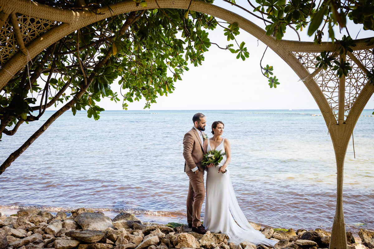 Sandos Caracol Wedding Couple