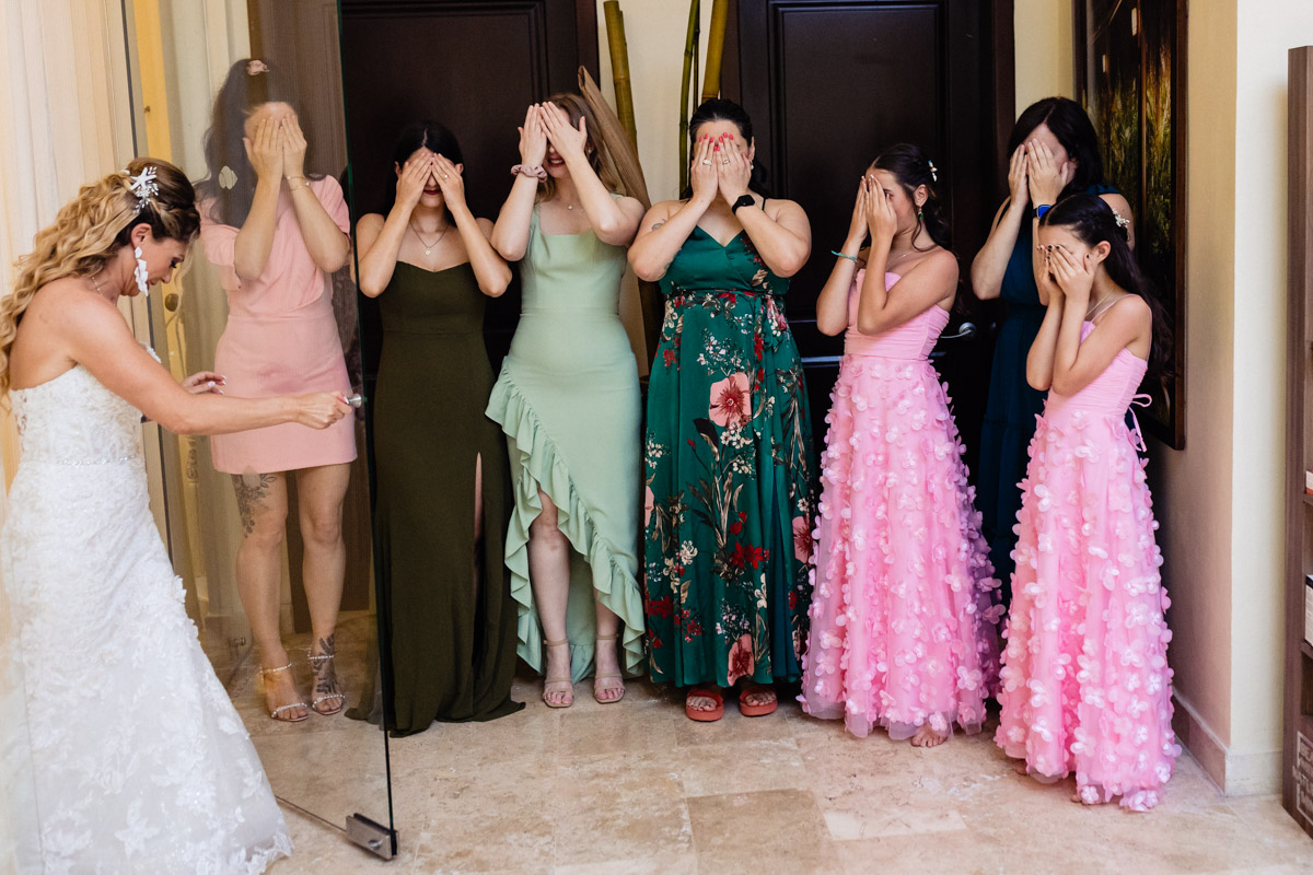 Bridesmaid First Look Tulum Wedding Wedding