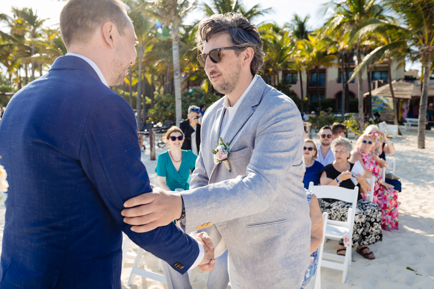 Beach Wedding in Sandos Playacar
