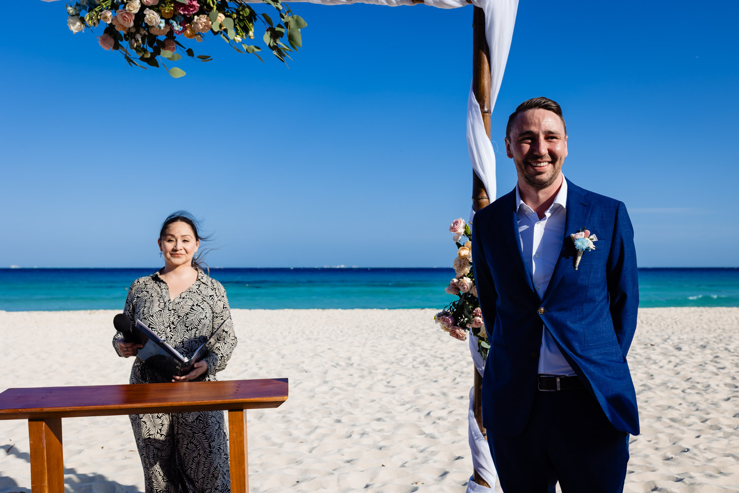 Beach Wedding in Sandos Playacar