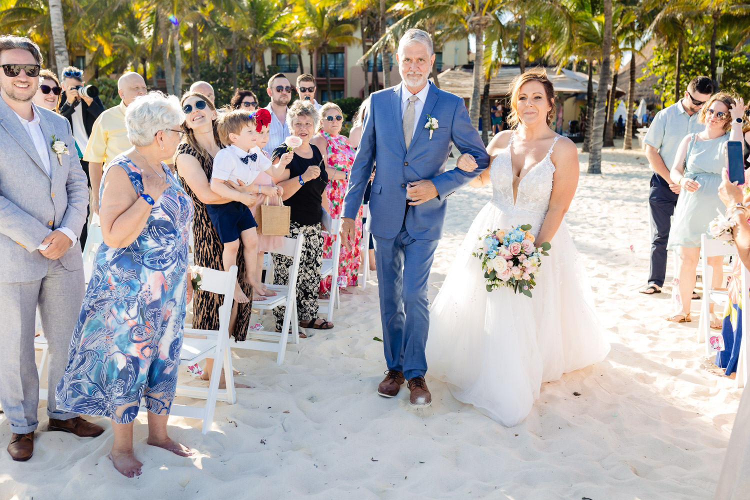 Beach Wedding in Sandos Playacar
