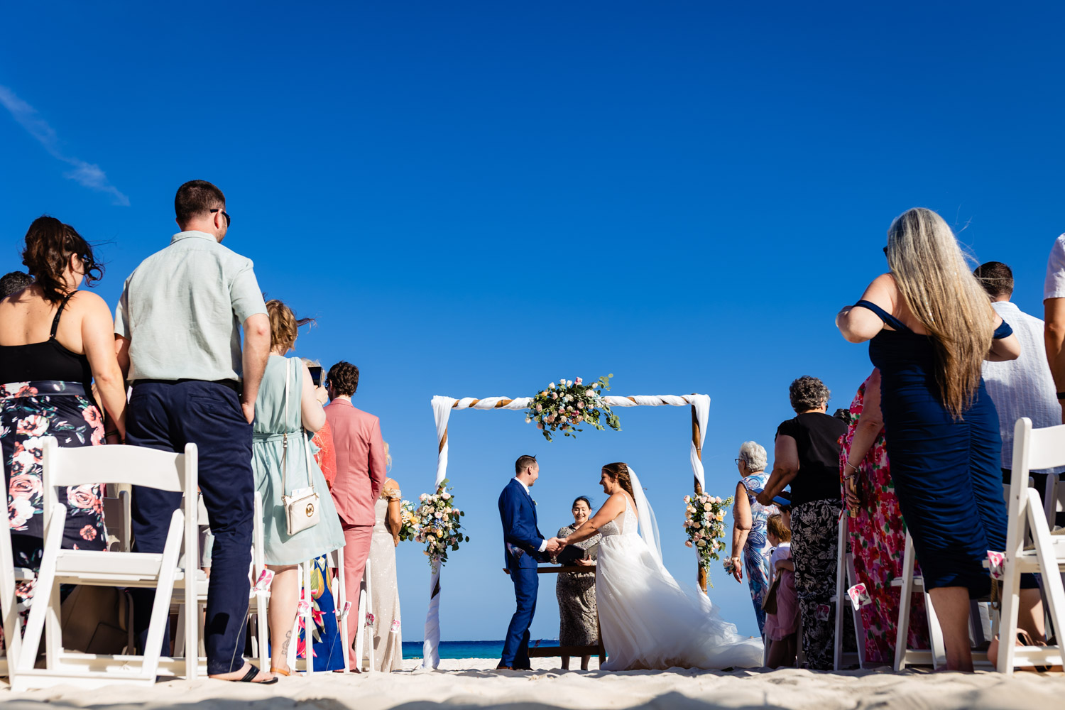 Beach Wedding in Sandos Playacar