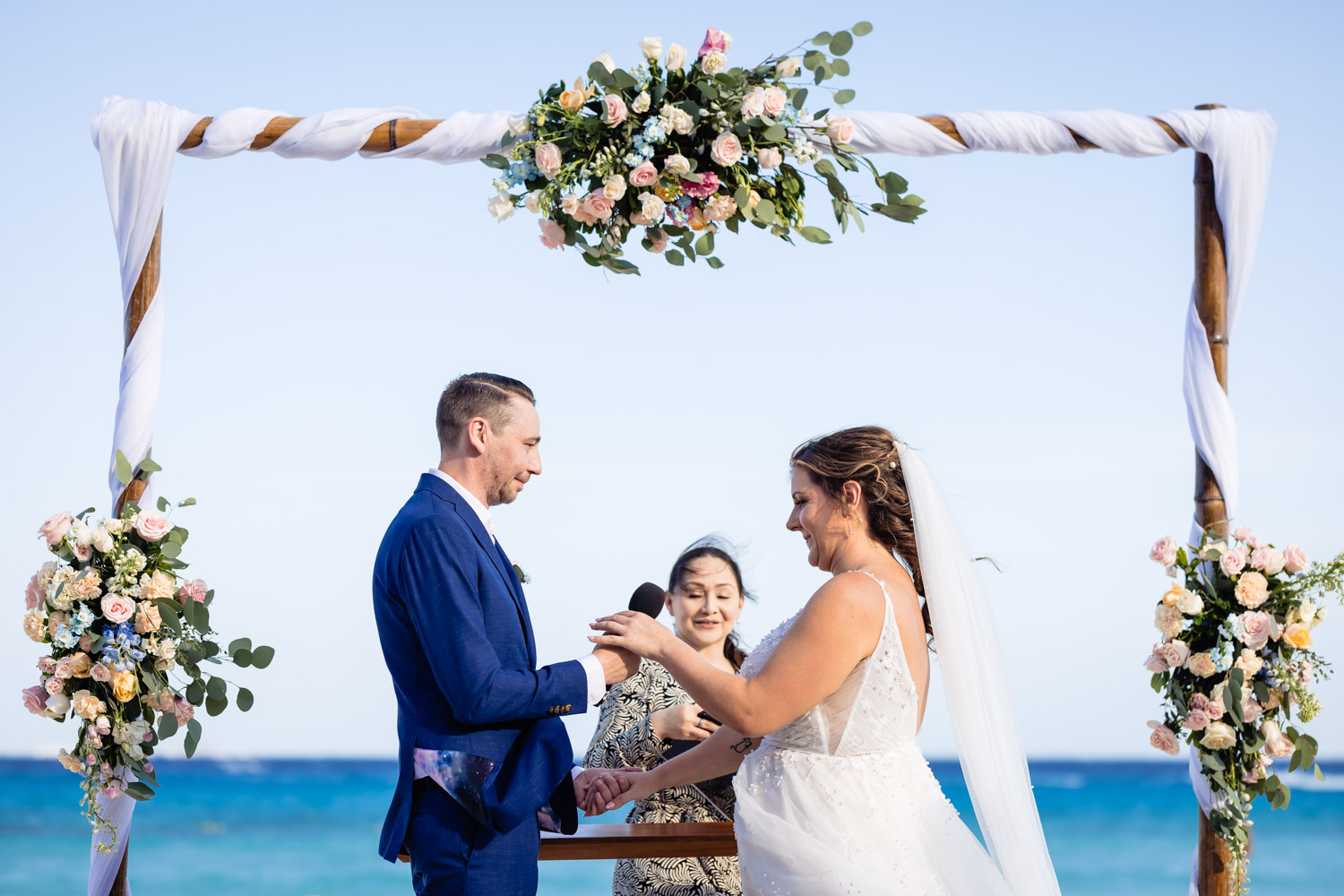 Beach Wedding in Sandos Playacar