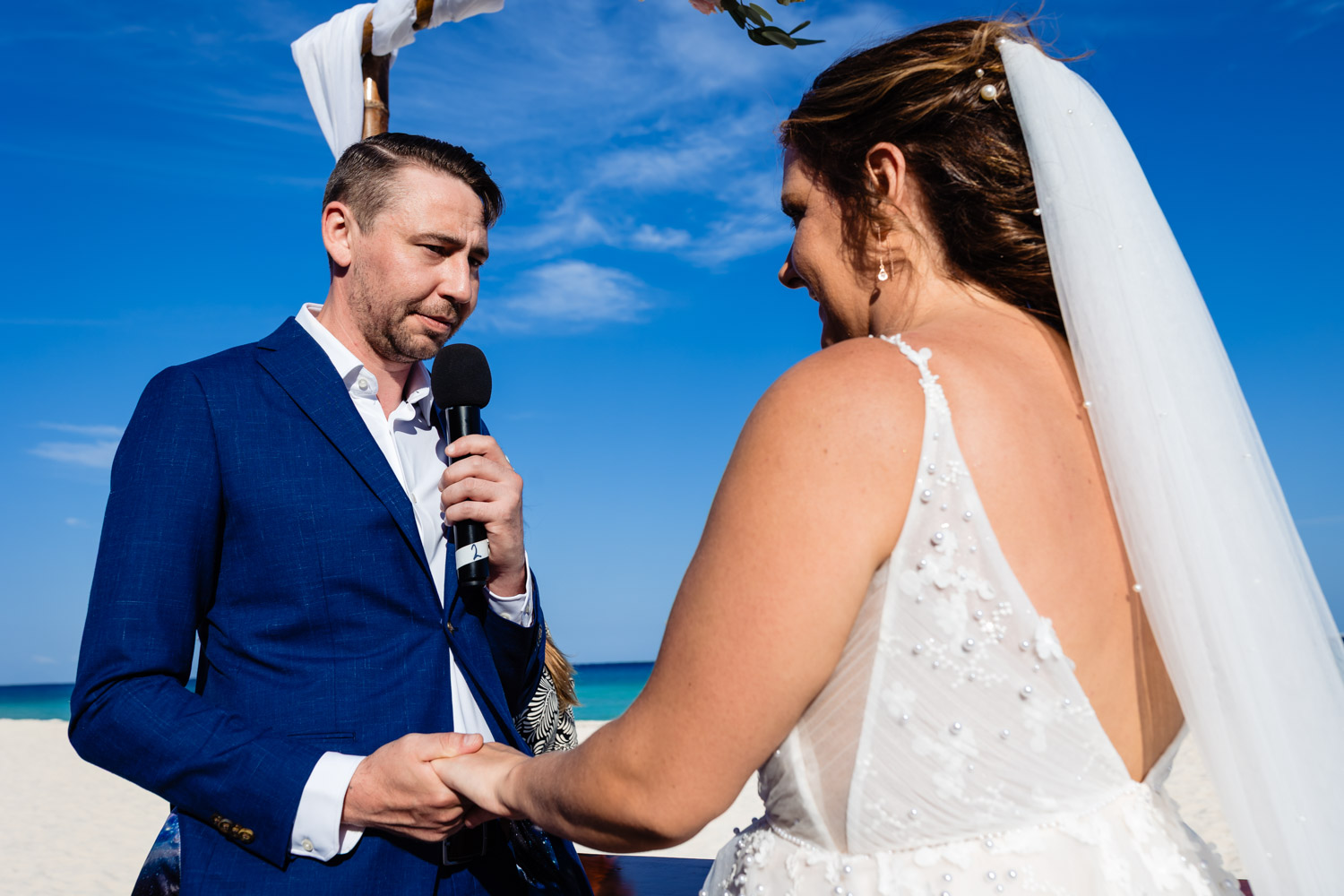 Beach Wedding in Sandos Playacar