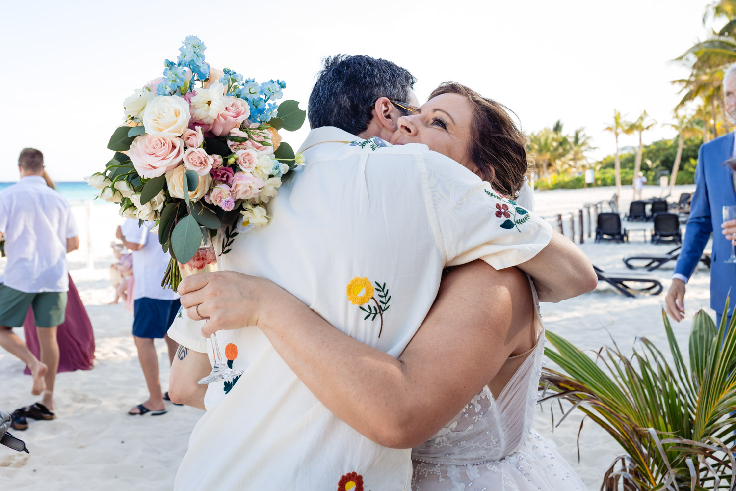 Beach Wedding in Sandos Playacar