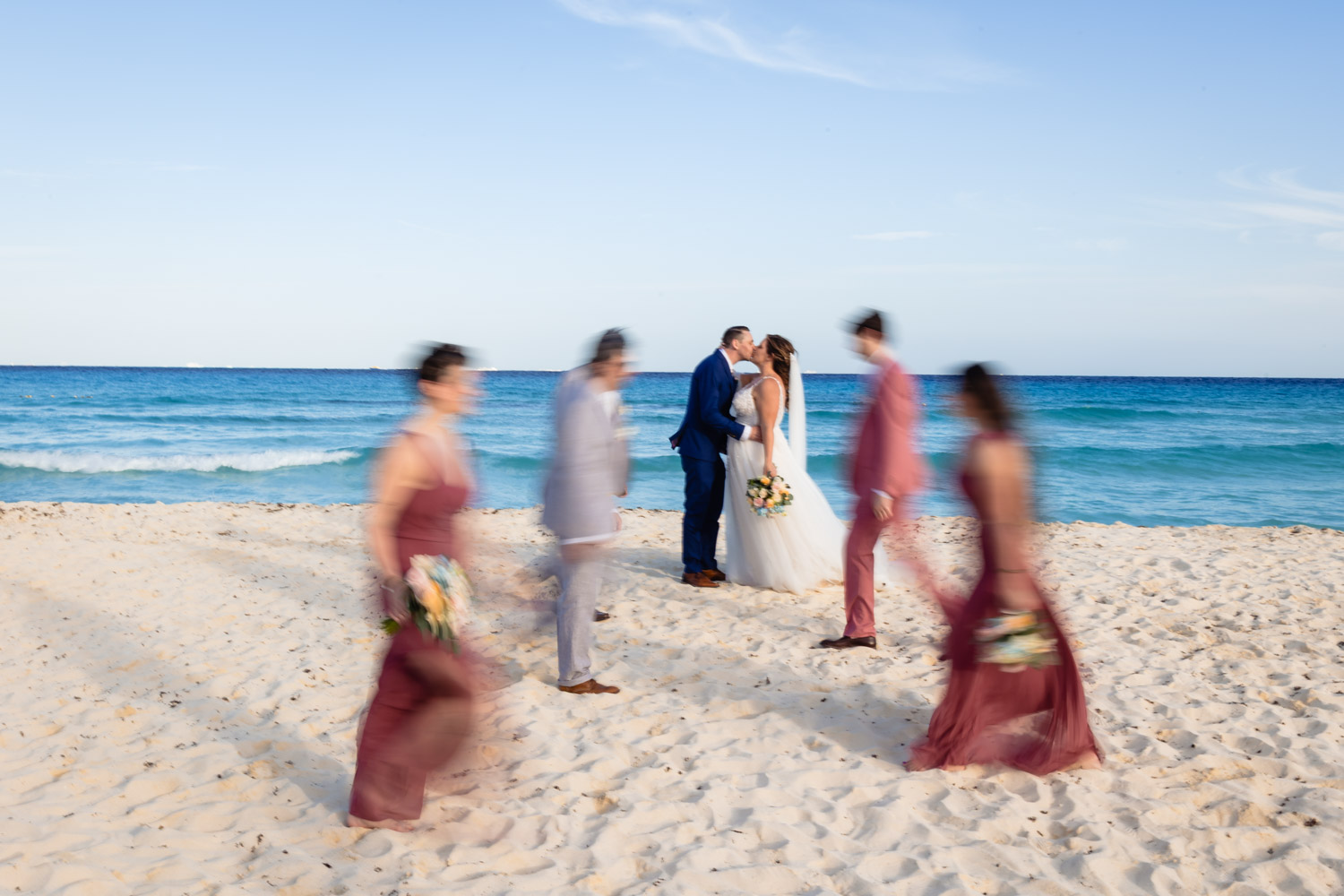 Beach Wedding in Sandos Playacar