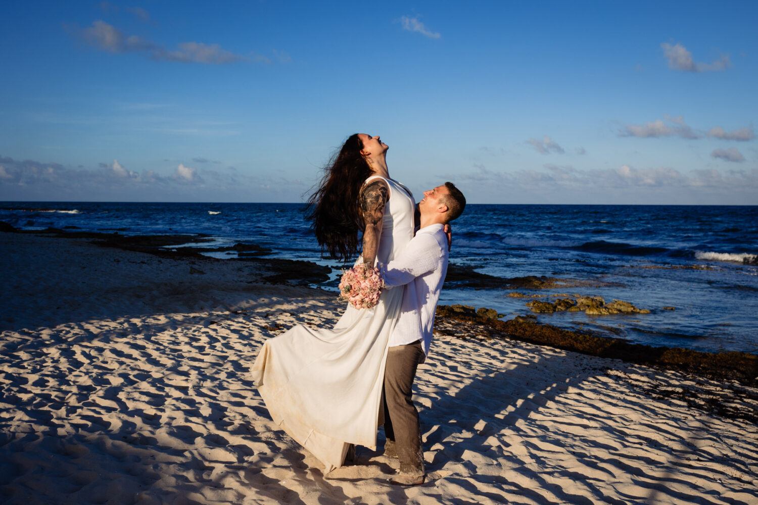 Day after wedding Photoshoot in Playa del Carmen.