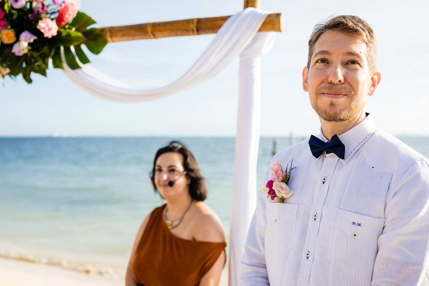 Stunning Beach Wedding Photos in Isla Mujeres