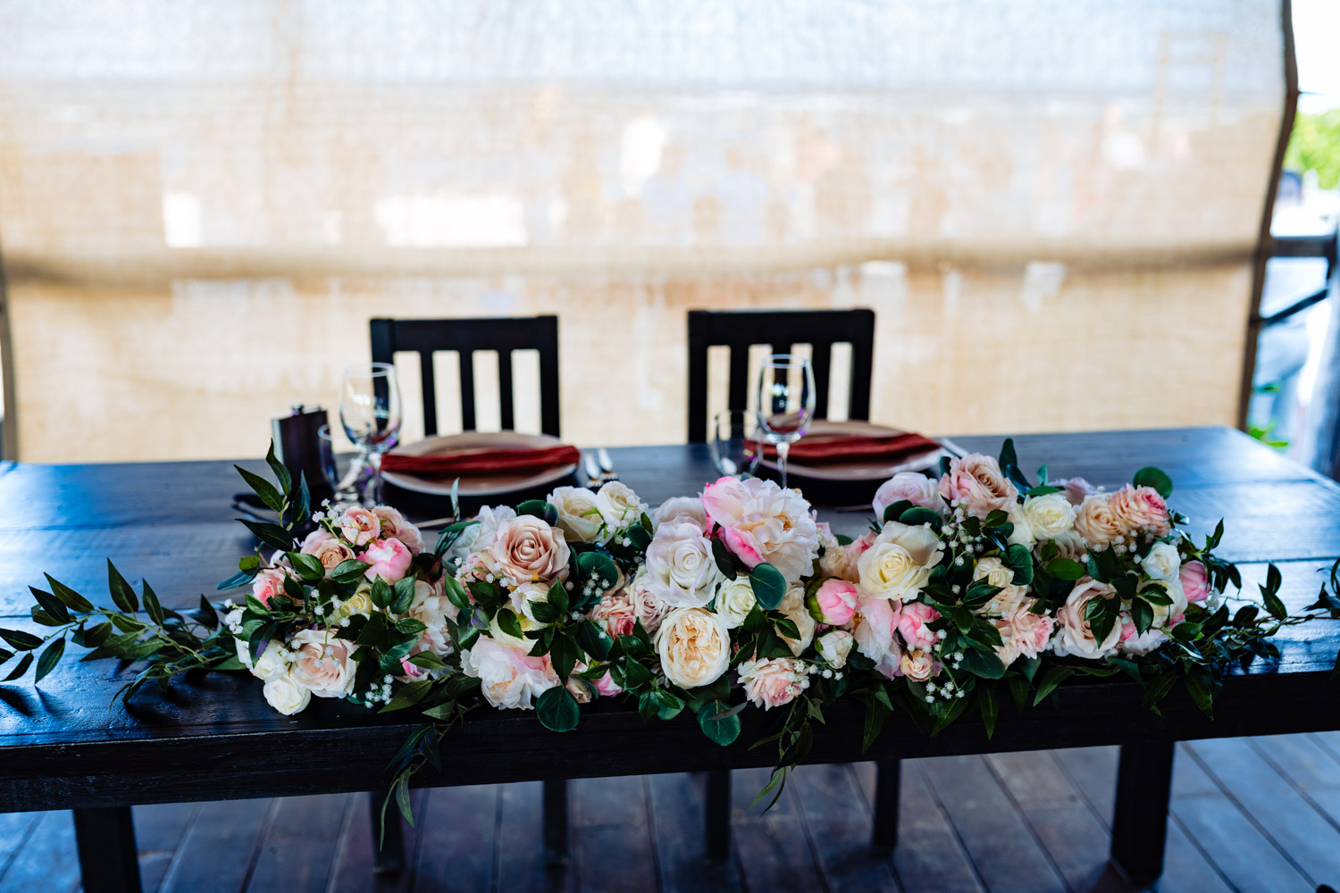 Blue Venado Wedding Table Decors