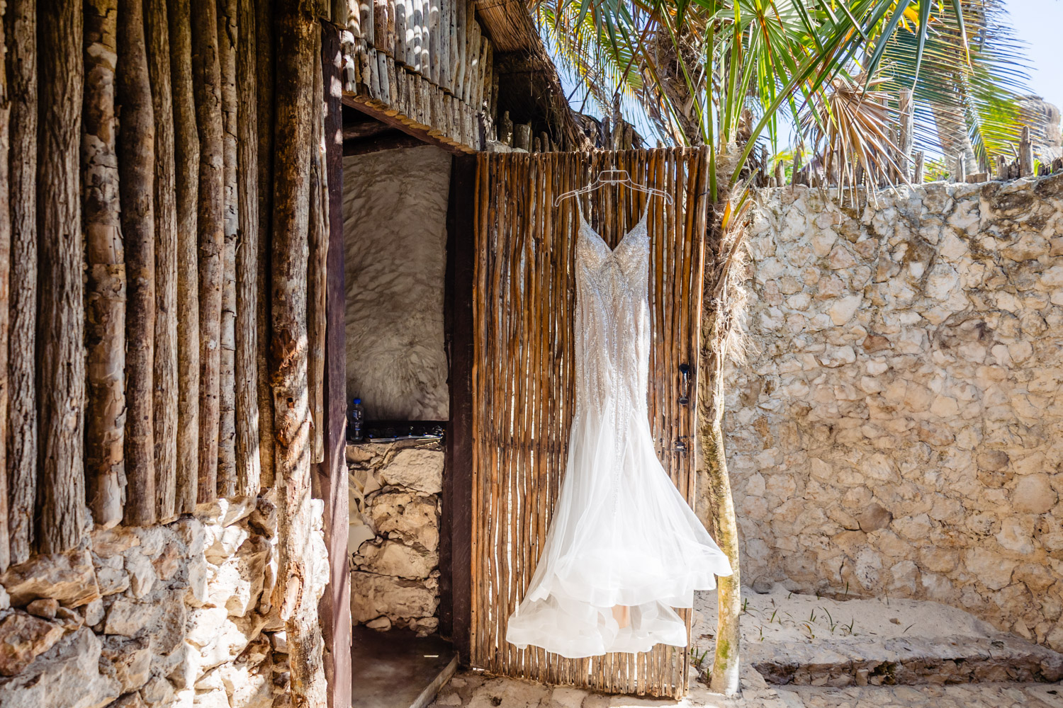 Wedding Dress Tulum Elopement