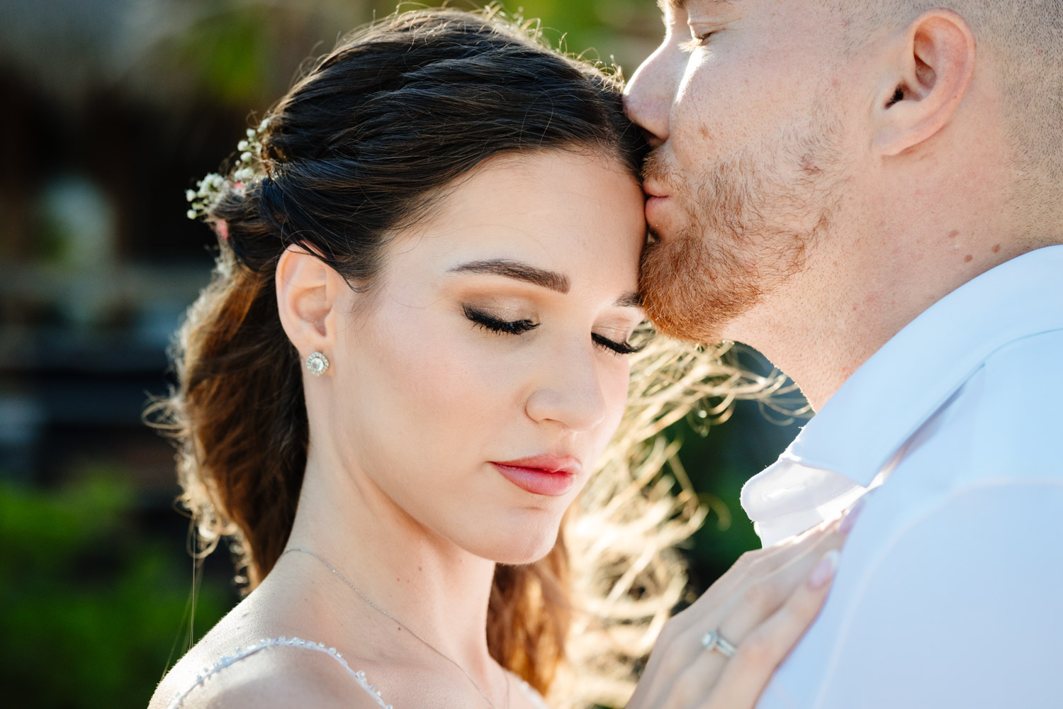 Intimate beach elopement photos Tulum