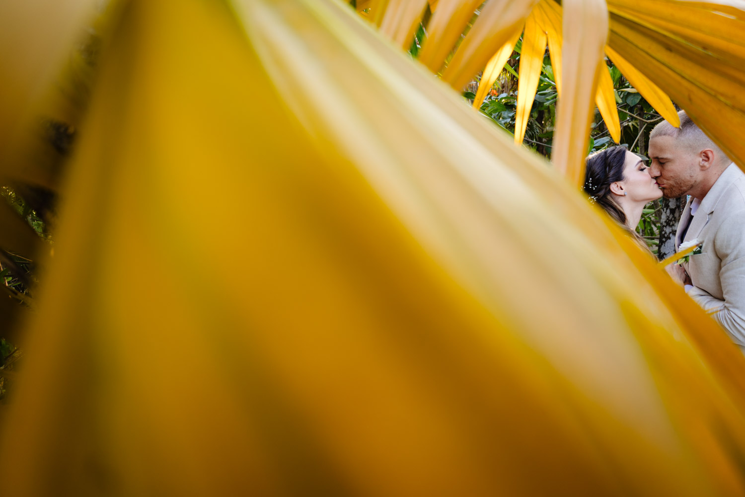 Intimate beach elopement photos Tulum