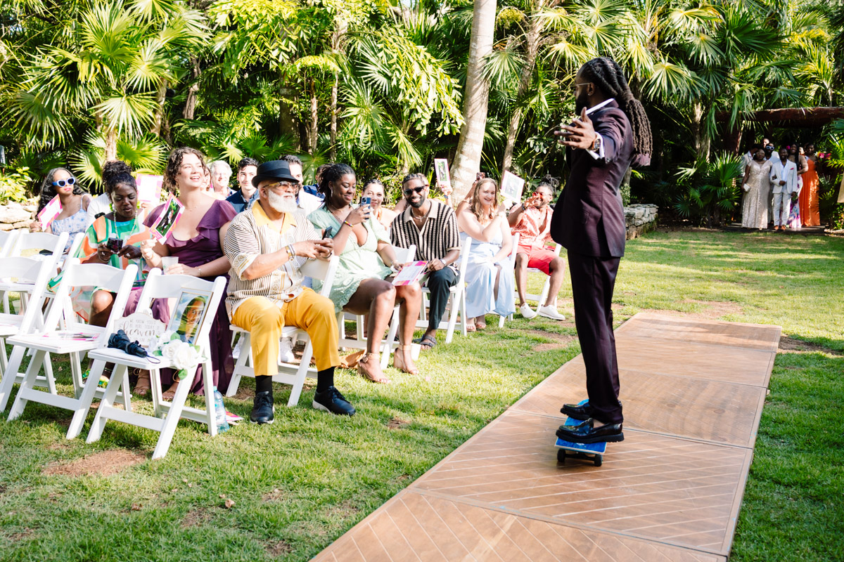 Sandos Playacar Garden Wedding Photos