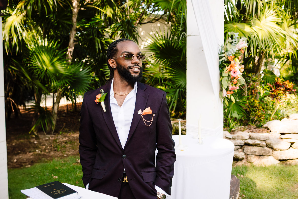 Sandos Playacar Garden Wedding Photos