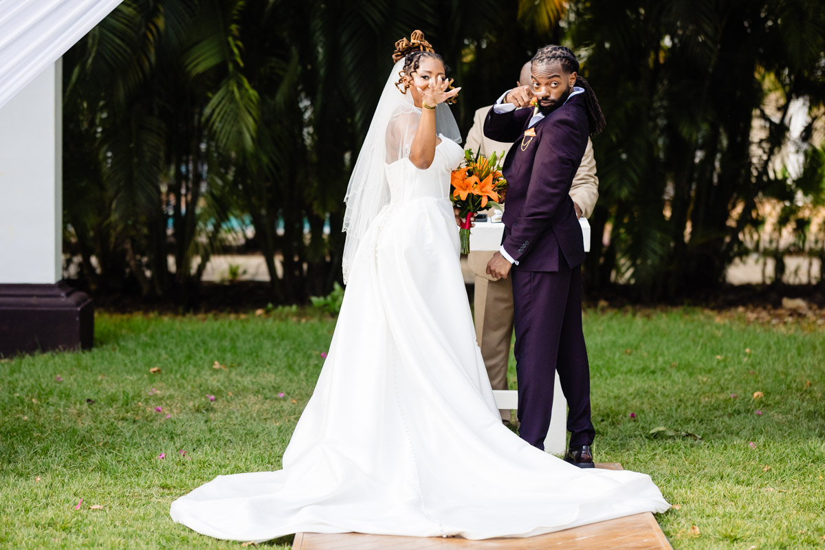 Sandos Playacar Garden Wedding Photos