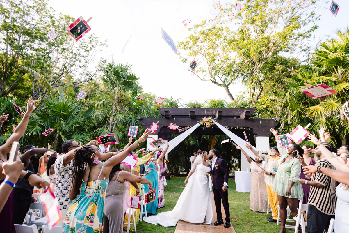 Sandos Playacar Garden Wedding Photos