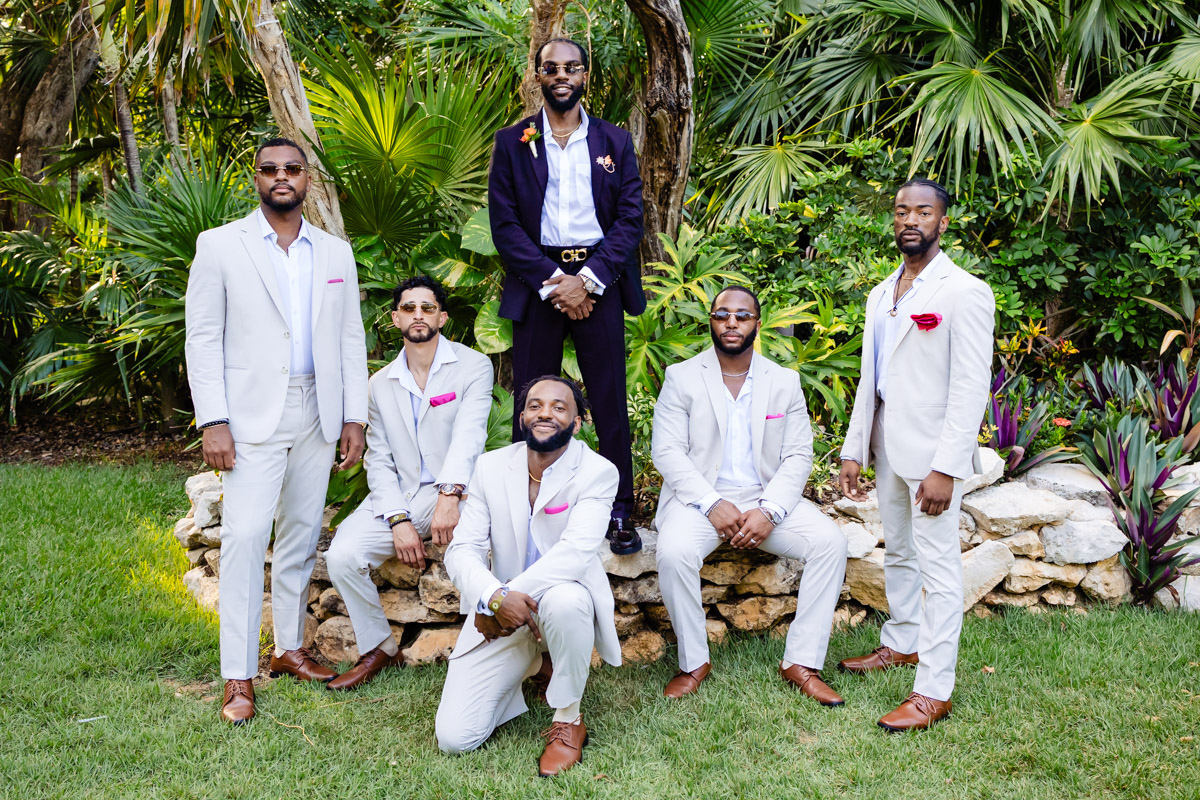 Sandos Playacar Garden Wedding Photos