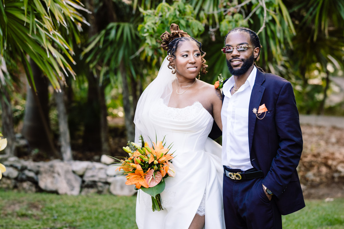 Sandos Playacar Garden Wedding Photos