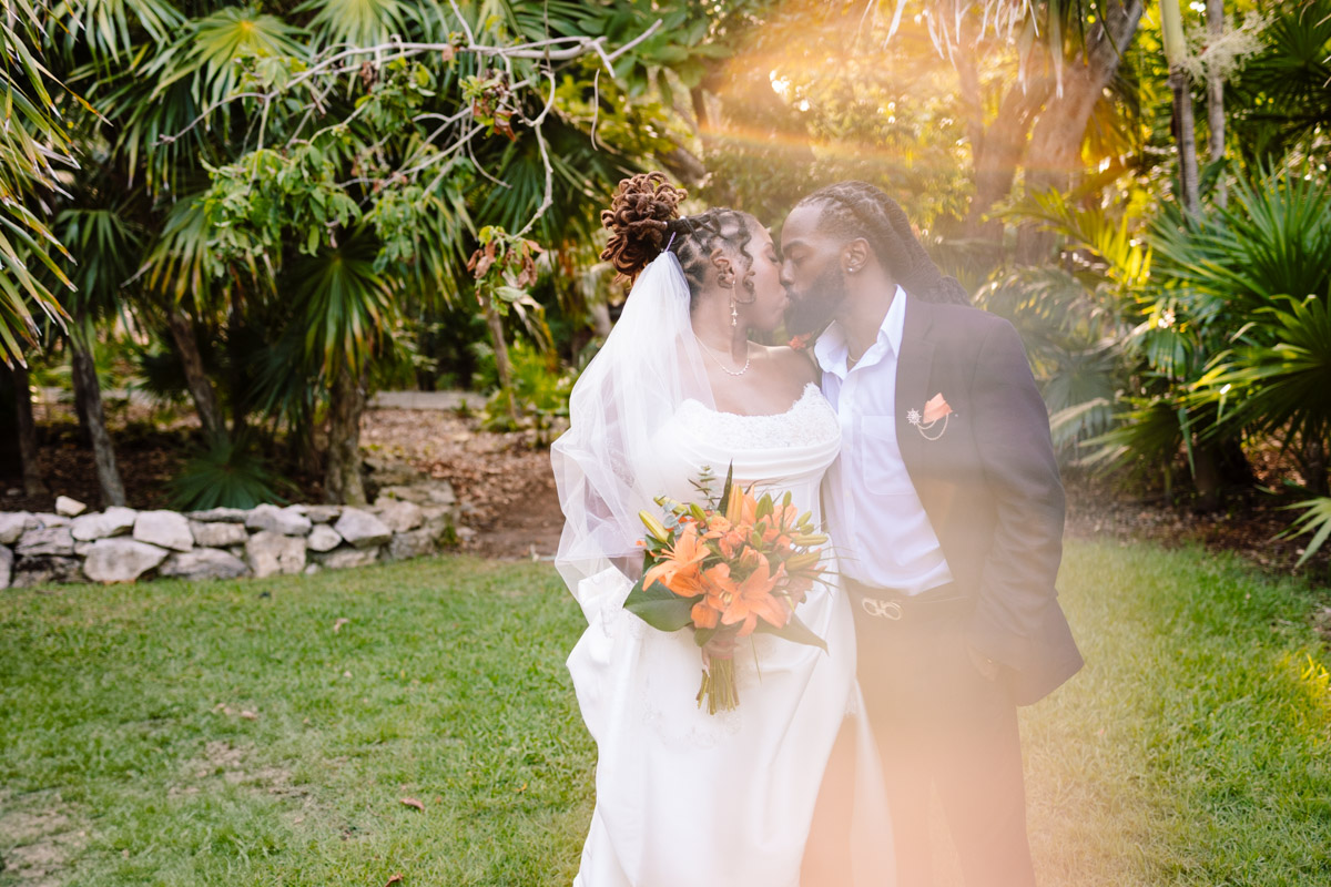 Sandos Playacar Garden Wedding Photos