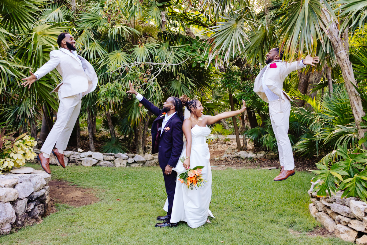 Sandos Playacar Garden Wedding Photos