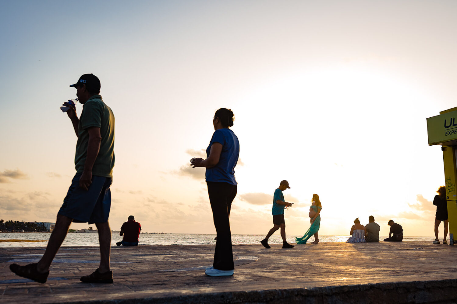 maternity photoshoot Playa del Carmen beach