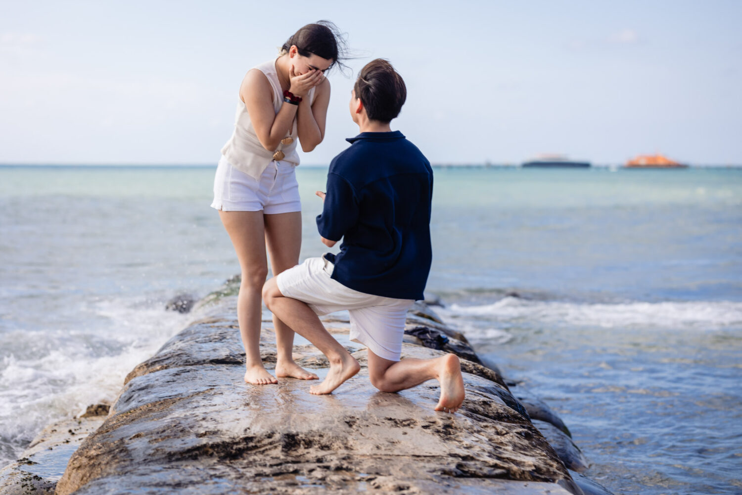 Playa del Carmen wedding proposal photographer