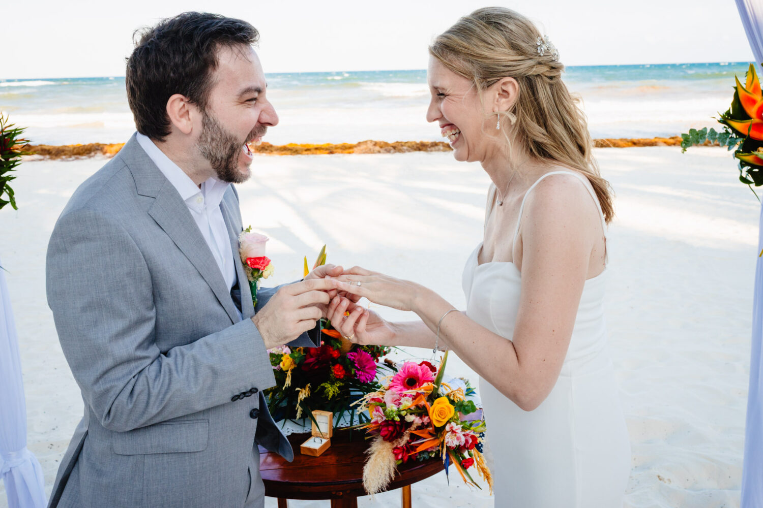 Romantic Elopement at The Beach Tulum