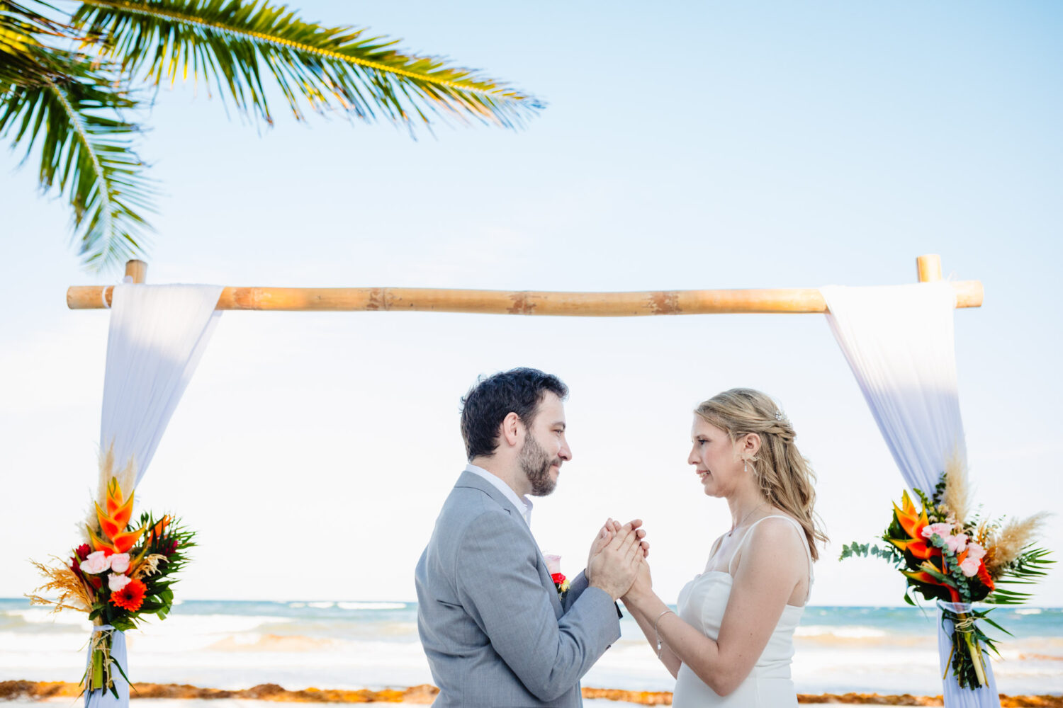 Romantic Elopement at The Beach Tulum