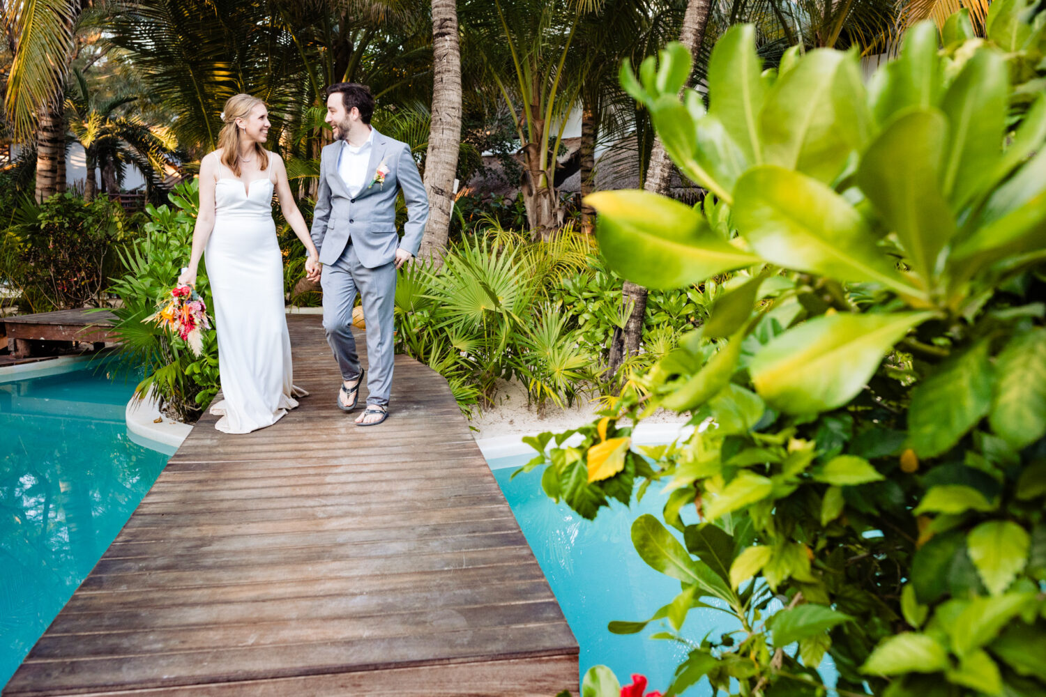 Romantic Elopement at The Beach Tulum