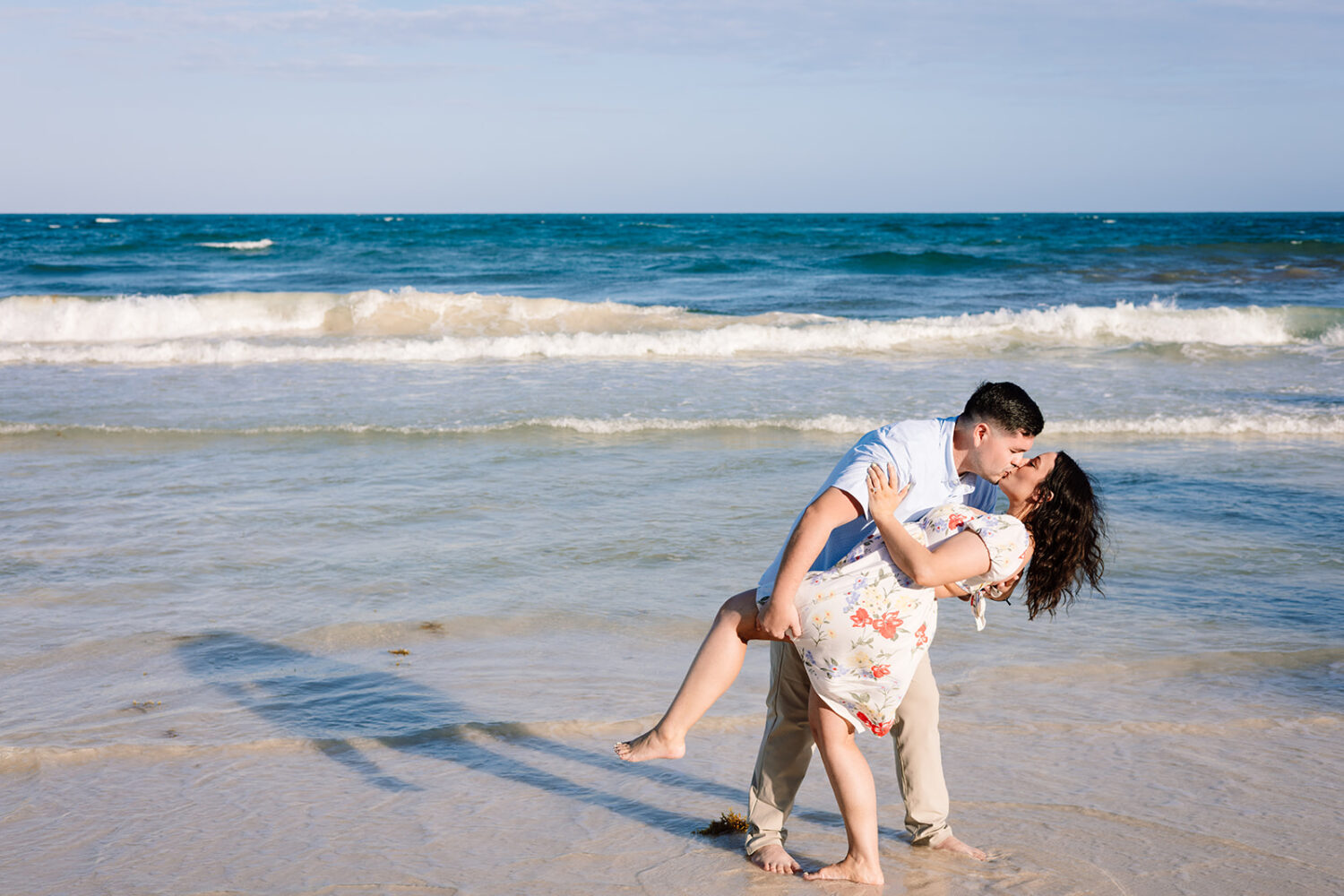 Engagement photoshoot in Tulum Mexico