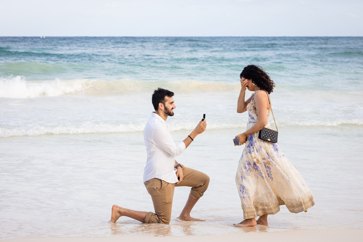 Surprise proposal photography in Tulum
