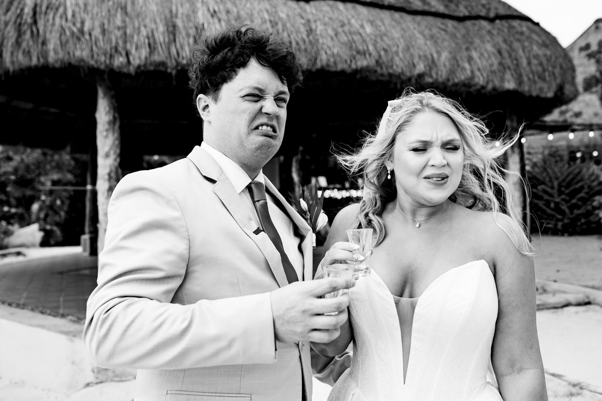 destination wedding Isla Mujeres creative couple portraits